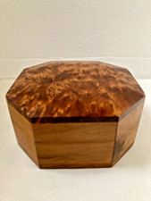 Hinged Walnut Trinket  Box