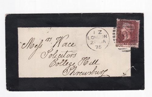 1875 fine penny - qv,