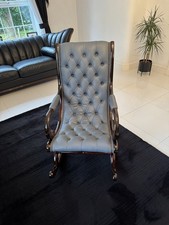Chesterfield Leather Rocking Chair