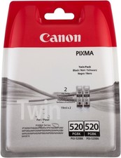Canon PGI-520 PG 520 PGI520 x 2 | TWIN PACK | Genuine Black inkjet Cartridge