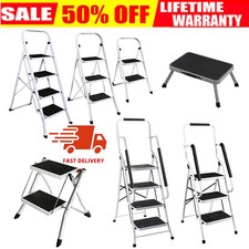 2 3 4 Step Ladder Steel Non