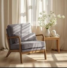 Mid Century Corduroy Armchair
