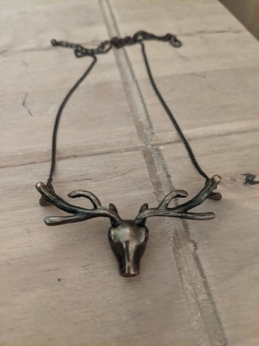 Stag deer necklace