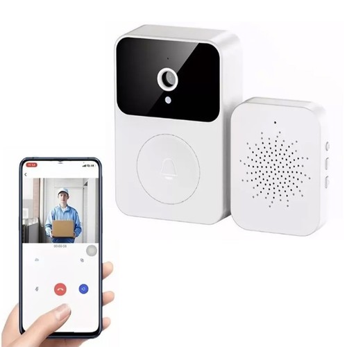 White smart video doorbell - smart, x9