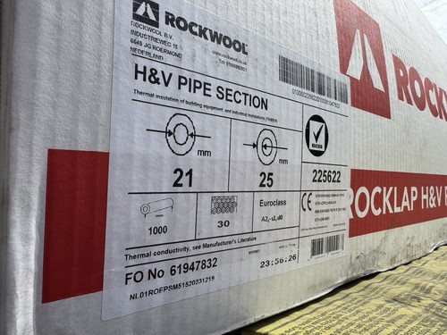 Rockwool pipe section - rockwool, h&v