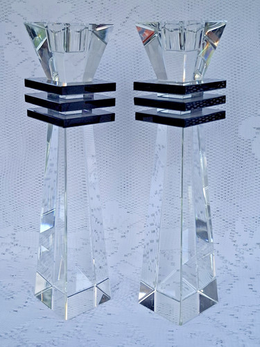 Pair galway living crystal - of,