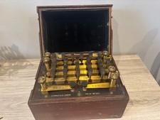 ANTIQUE H Tinsley & CO MANGANIN RESISTANCE BRIDGE BOX MK IV No 585 Dated 1918