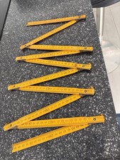 Vintage Wooden Folding Ruler