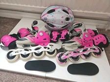 Rollerskating Canariam  76mm Aluminium + 6pcs Protection Set + Helmet +Carry Bag