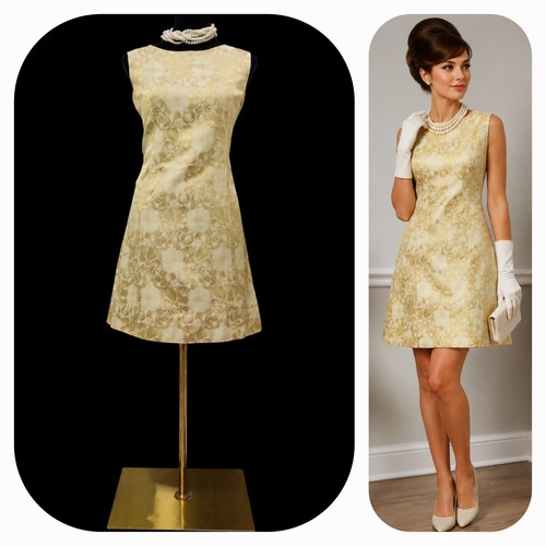 Vintage 1960s gold ivory - vintage,