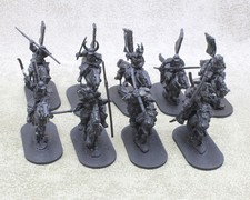 28mm Samurai metal SAMURAI CAVALRY x9 undercoated Various Makes 34456