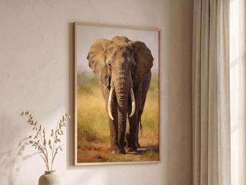 Elephant wall art print - elephant,