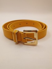 Dorothy Perkins Mustard Textured Belt Size 29"-36" Jeans Trouser 