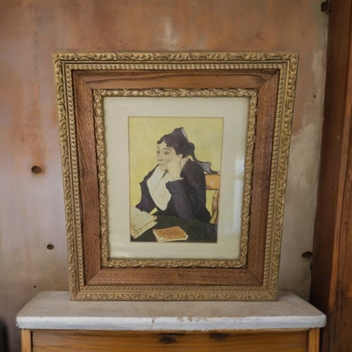 Vintage gilded wood frame - vintage,