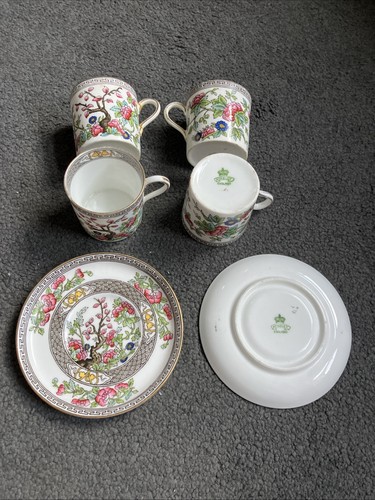 Four china tea cups two - tea, cups,