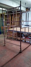 Mobile scaffold tower used