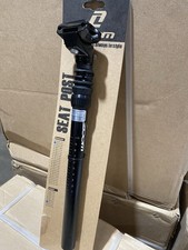 ZOOM Black Suspension seat saddle Post + Clamp UK STOCK 350x25.4mm Alloy
