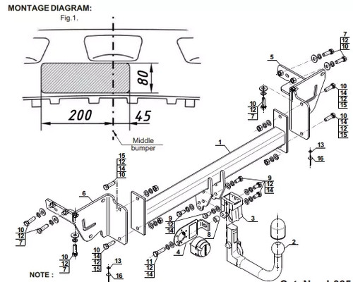 Detachable swan neck tow bar - detachable,