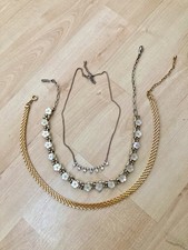 X3 Vintage Gold Tone Pearly &
