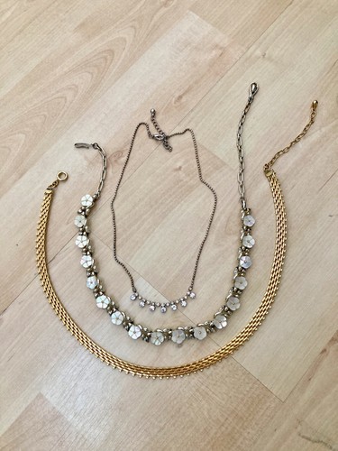 Vintage gold tone pearly - gold, &