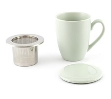 Large Ceramic Tea Cup with Lid