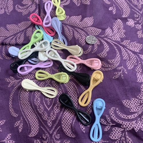 Assorted metal coated - metal, hair