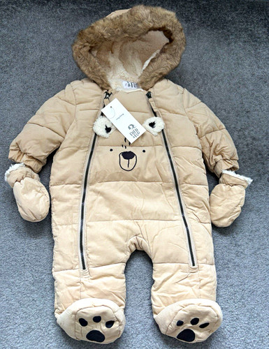 Baby beige hooded padded - baby,