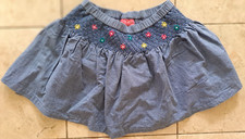 NEXT blue smocked short Flared