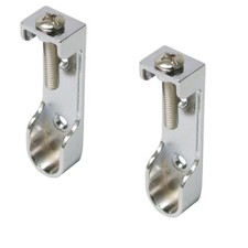 Pair Wardrobe Oval Rail End