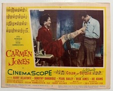 Harry Belafonte Signed Autographed Vintage "Carmen Jones" 11x14 Lobby Photo