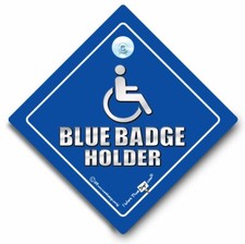 Blue Badge Holder Car Sign