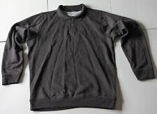 James Pringle Grey Polo Shirt / Sweatshirt Top Size Medium Long Sleeve