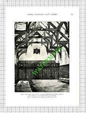 Caius College Cambridge / Hymers College Hull Bilson - 1910 Print