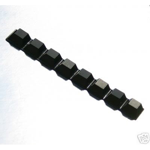 Isolating rubber feet - rubber, b&w