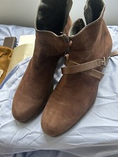 Mr Hare- Brown Suede Ankle Jodhpur Boots  Zip & Strap ..  Size UK 10/ 44