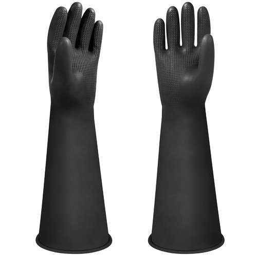 Heavy duty rubber gloves - heavy, long