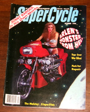 Vintage October 1990 SUPERCYCLE Magazine Biker Babes, Motorcycle Parts