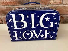 Emma Bridgewater Big Love Blue Suitcase Storage Decorative Case 