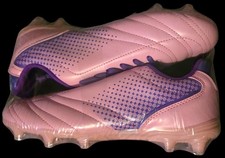 BNIP/Boys/Girls Pink & Purple Moulded Studded Cleats Football Boots - Size 5
