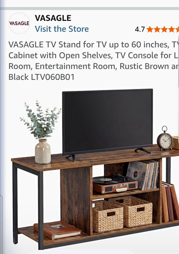 Vasagle stand 120cm for - vasagle, tv