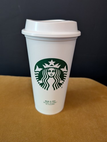 Starbucks white plastic - white,