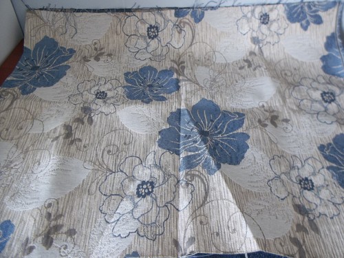 Tapestry blue beige floral - &,