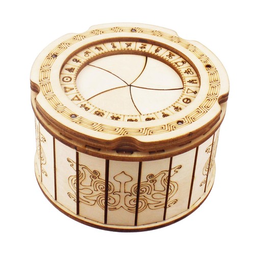 Wooden puzzle box - wooden, locker