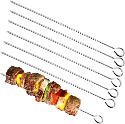 20x metal bbq skewers - skewers, 30cm