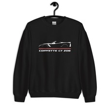 Premium Sweatshirt For Corvette C7 Z06 Convertible 2014-2019 Car Owners Gift