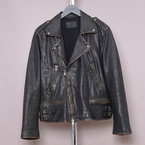 All saints leather jacket - saints,