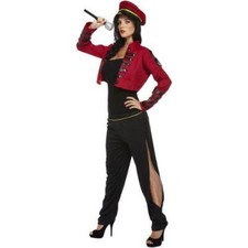 Ladies Pop Star Judge Costume Cheryl Cole Celebrity Fancy Dress Military Outfit