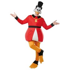 Scrooge McDuck Costume Adult Men Disney Duck Fancy Dress Halloween Cosplay 38-46