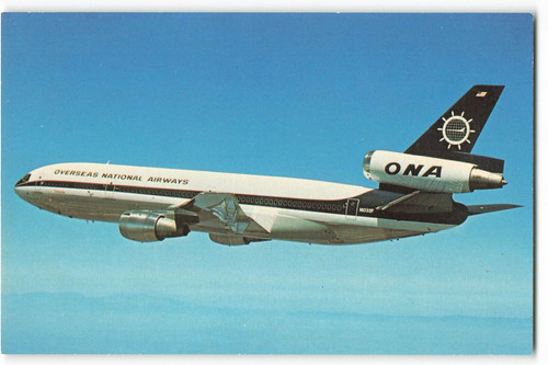 Postcard airline overseas - postcard,