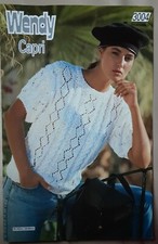 Orig Wendy Capri Ladies Lace& Cable Sweater 30:-40" Knitting Pattern 3004